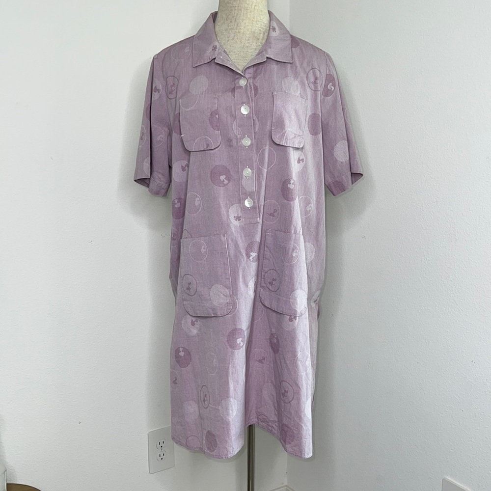🔹 Snoopy Voyages Peanuts Worldwide Shirt Dress